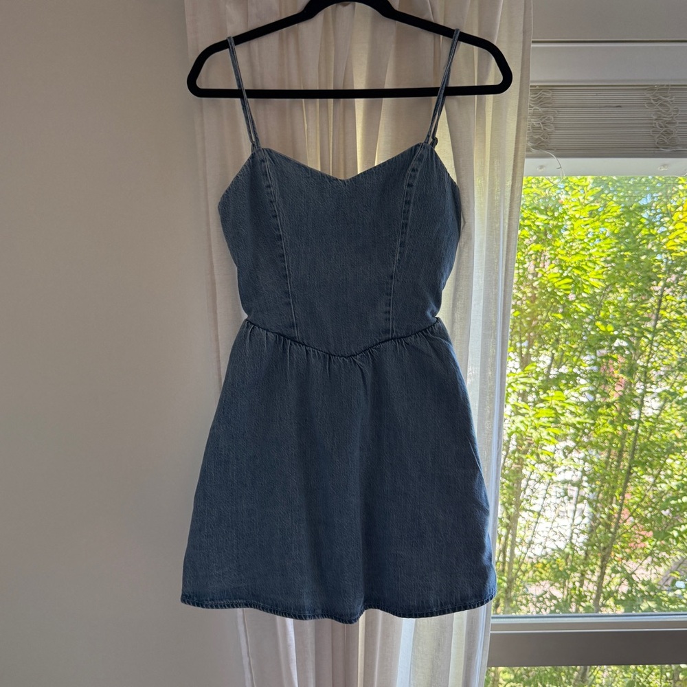 Hollister Light Blue Denim Dress